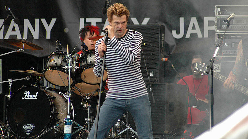 Die-Toten-Hosen-Sänger Campino bei einem Auftritt.