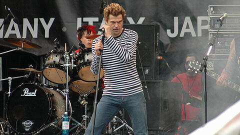 Die-Toten-Hosen-Sänger Campino bei einem Auftritt.