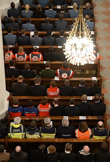 Bilder vom ökomenischen Gottesdienst für die Helfer von Bad Aibling.