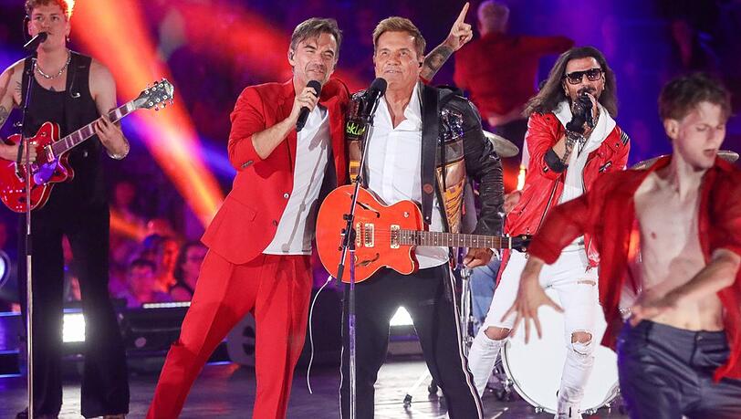 Florian Silbereisen und Dieter Bohlen performten gemeinsam beim "Schlagerbooom Open Air".