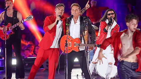 Florian Silbereisen und Dieter Bohlen performten gemeinsam beim "Schlagerbooom Open Air".