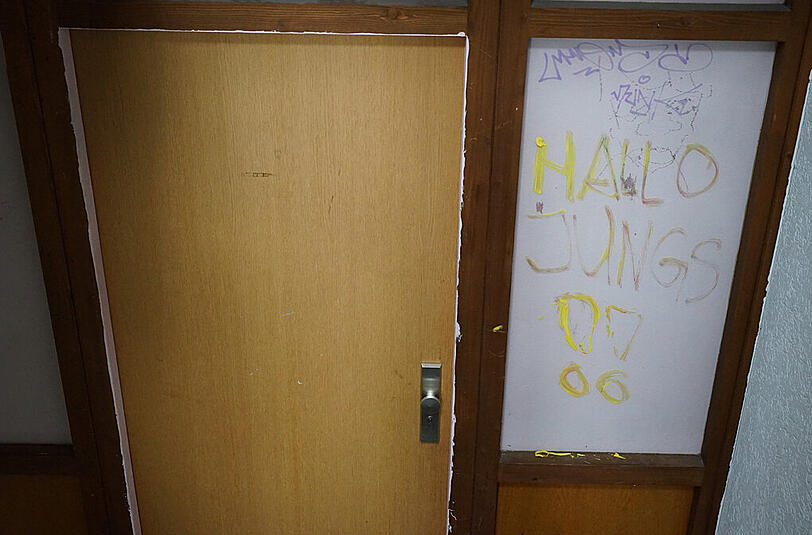 Geschmiert wurde auch an der Unteren Weidenstraße (Bild).
