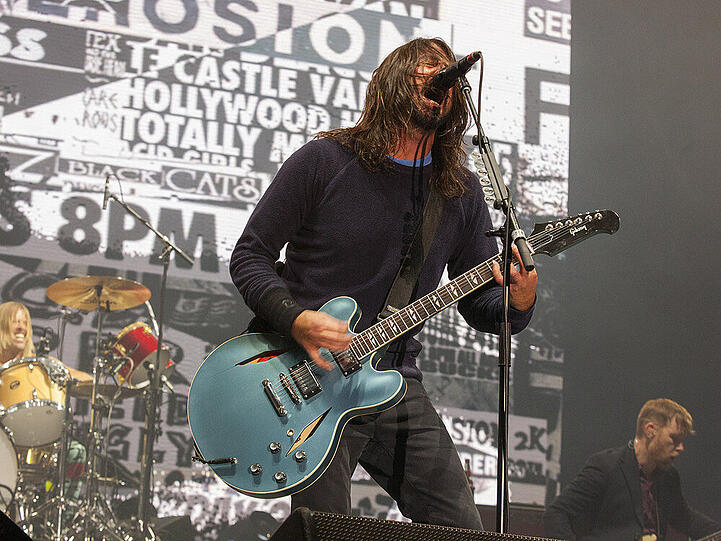 Auf der Bühne gibt er alles: Dave Grohl bei einem Auftritt in den USA