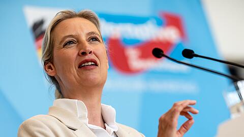 AfD-Chefin Weidel will mit einem Wahlsieg ihrer Partei bei den Landtagswahlen auch die Bundesregierung unter Druck setzen. (Archivbild)