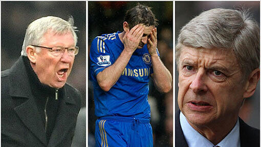 Arsenal-Coach Arsene Wenger (rechts im Bild): "Der Rest Europas hat uns eingeholt" Arsenal-Coach Arsene Wenger (rechts im Bild): "Der Rest Europas hat uns eingeholt"