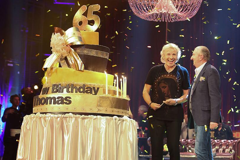 Die lustigsten Bilder vom Gottschalk-Geburtstag auf RTL...