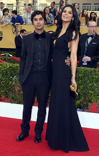 Kunal Nayyar mit seiner Frau Neha Kapur