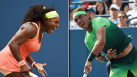 Serena Williams hadert, Rafael Nadal gelangt zu alter Sicherheit: Das Nervenkostüm spielt in New York dieses Jahr bei vielen eine Rolle.