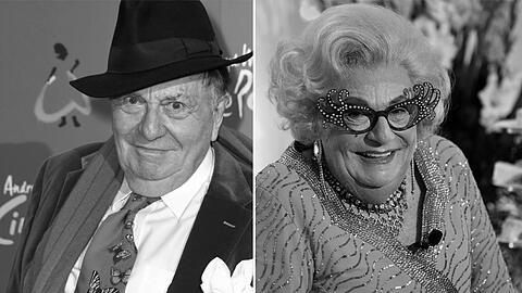 Barry Humphries und seine skurrile Kunstfigur Dame Edna.