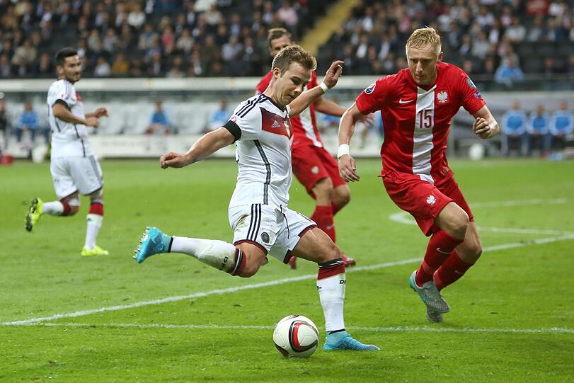 Spielte gegen Polen kraftvoll und effektiv wie selten: Doppeltorschütze Mario Götze.