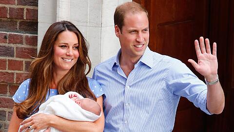 Herzogin Kate, Prinz William und Prinz George freuen sich über den Familienzuwachs in Form einer Tochter. (Symbolbild) Mehr Bilder der jungen Familie zum Durchklicken.