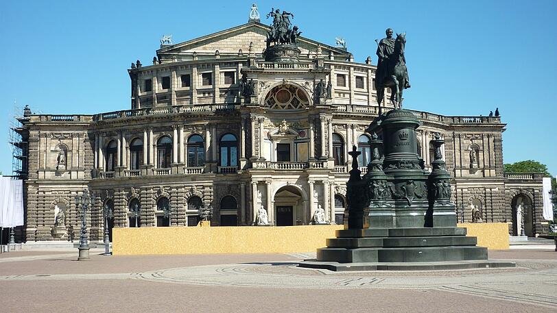 Die Semperoper, das Opernhaus der Sächsischen Staatsoper.