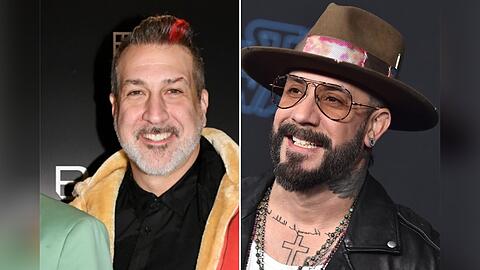 Joey Fatone (li.) gehört zu *NSYNC, AJ McLean ist Mitglied der Backstreet Boys.