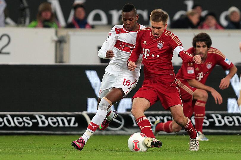Immer zur Stelle gegen Stuttgarts Traore: Bayern-Kapitän Philipp Lahm.