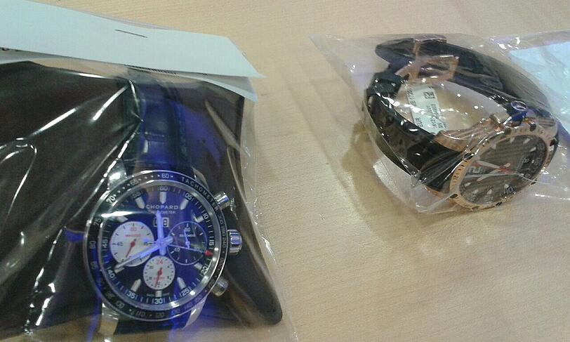 Hauptsächlich Luxus-Uhren haben die Gangster erbeutet.