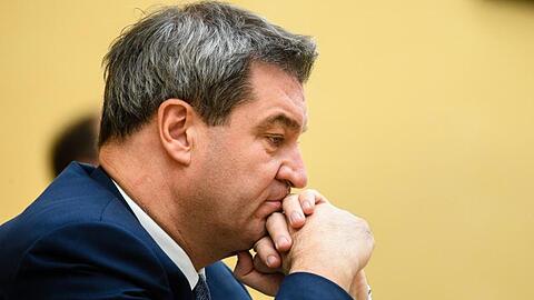 Markus Söder (CSU), Ministerpräsident von Bayern, im bayerischen Landtag. Foto: Matthias Balk/Archiv