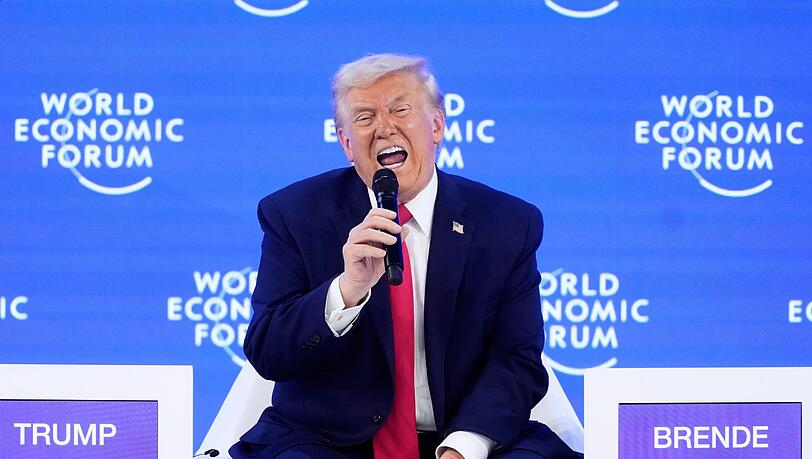 US-Pr&auml;sident Donald Trump spricht rund 70 Minuten in Davos.