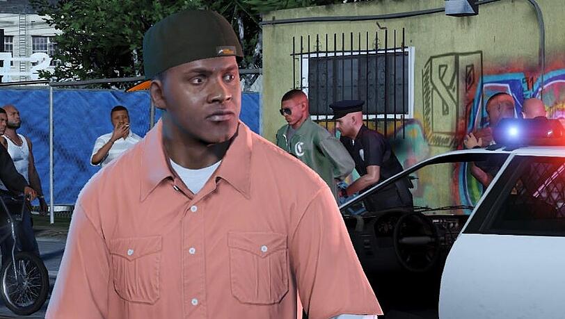 Franklin ist einer der drei Hauptcharaktere in "GTA V" Franklin ist einer der drei Hauptcharaktere in "GTA V"