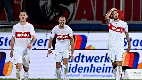 Stuttgart musste sich in Heidenheim geschlagen geben.