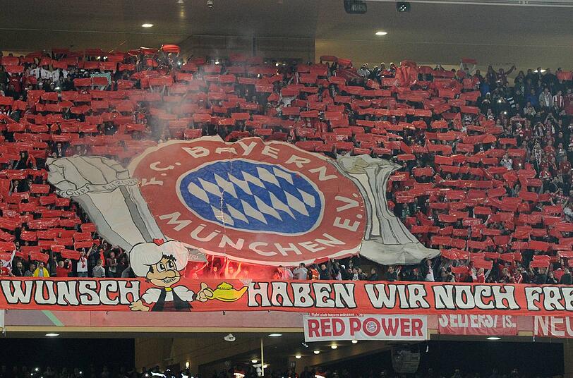 Diese Choreografie zeigten die Fans des FC Bayern München beim Klub-WM-Finale in Marrakesch.