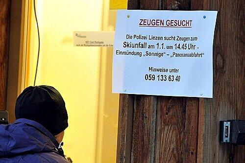 Zeugen gesucht: Um den schweren Ski-Unfall aufzuklären, wurden in der Steiermark Aufrufe ausgehängt.
