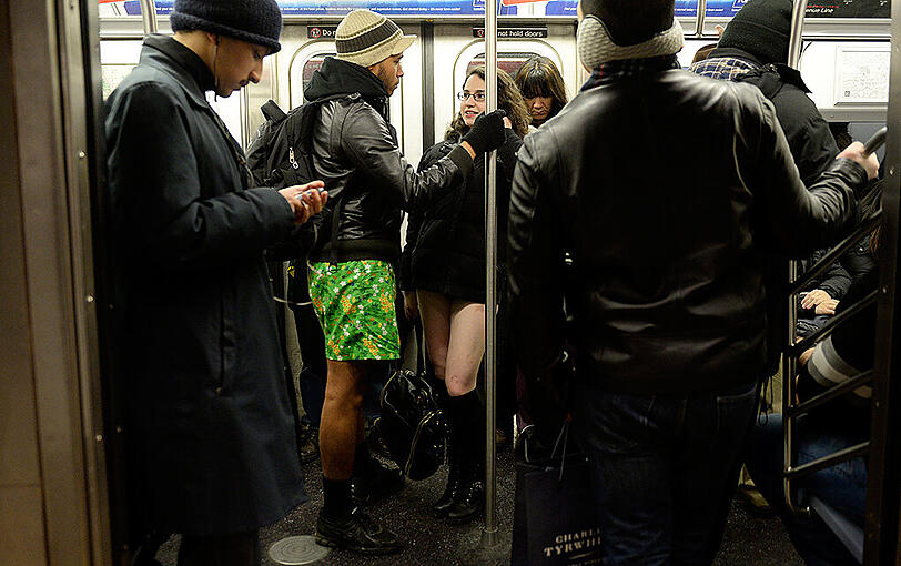 Die Bilder vom No Pants Subway Ride 2015.