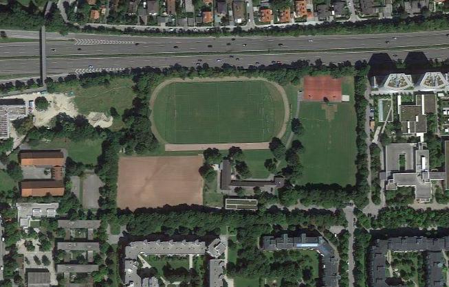 Die Sportanlage von oben.
