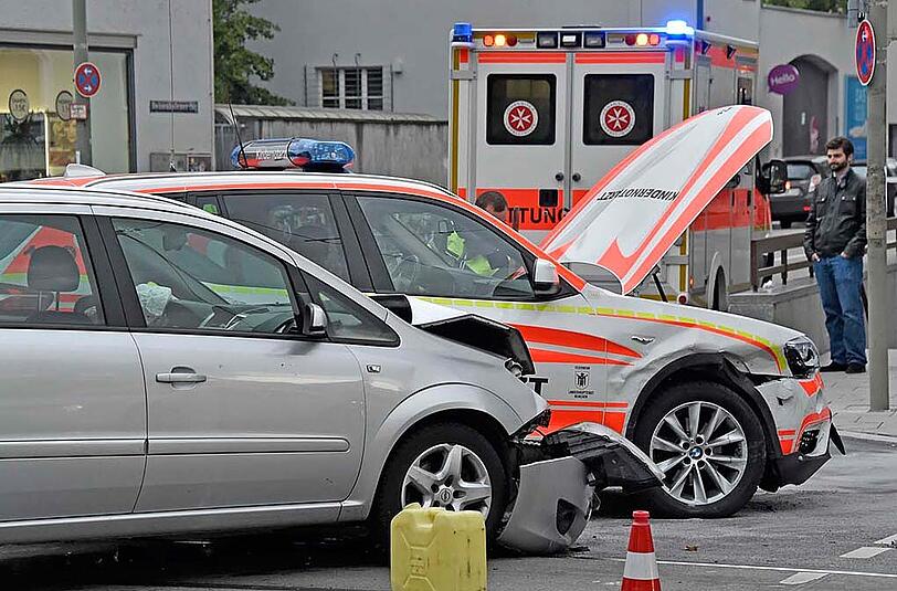 Bei dem Verkehrsunfall in Giesing wurde glücklicherweise niemand verletzt.