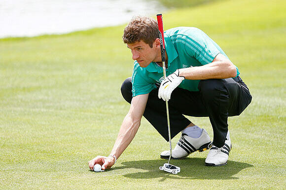 Bilder: Golf-Gaudi mit Müller und Lahm
