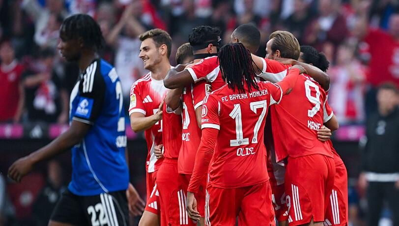 Der FC Bayern hatte gegen den Hamburger SV viel Grund zum Jubel.