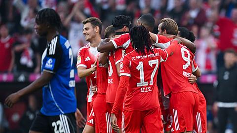 Der FC Bayern hatte gegen den Hamburger SV viel Grund zum Jubel.