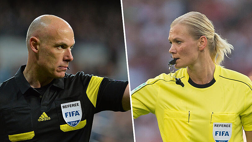 Howard Webb und Bibi Steinhaus: Ob es über die gemeinsame Leidenschaft fürs Pfeifen gefunkt hat, will das Paar nicht verraten. Howard Webb und Bibi Steinhaus: Ob es über die gemeinsame Leidenschaft fürs Pfeifen gefunkt hat, will das Paar nicht verraten.