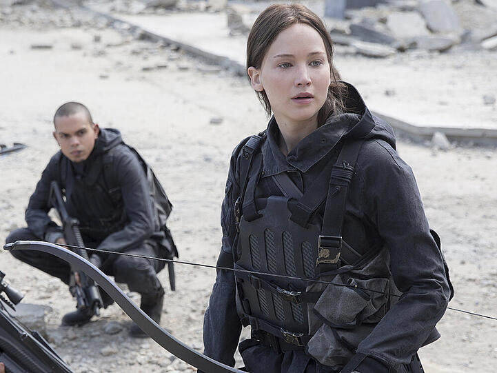 Das Finale von "Mockingjay Teil 2" naht: Katniss Everdeen (Jennifer Lawrence) ist bereit, zu kämpfen