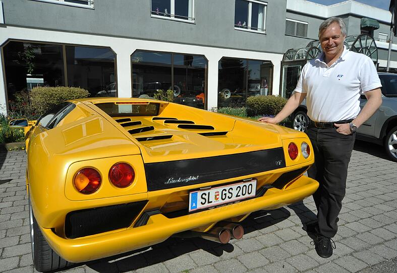 Fährt mit seinem Diablo gern nach Italien: Gerhard Schösswender aus Salzburg.