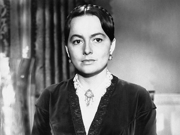 Olivia de Havilland (u.a. "Vom Winde verweht") in dem Wyler-Film "Die Erbin" aus dem Jahr 1949.