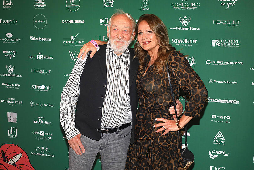 Hoher Besuch: Dieter Hallervorden und Ehefrau Christine Zander.