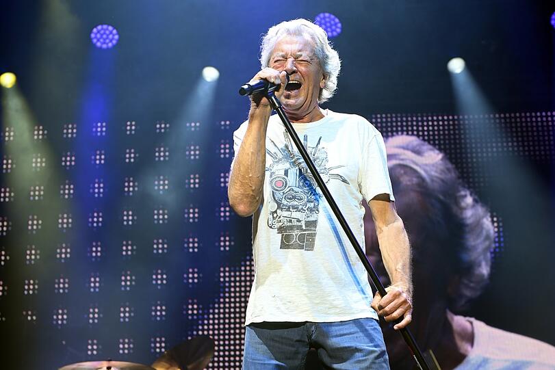 Sänger Ian Gillan beim Tollwood-Konzert. Sänger Ian Gillan beim Tollwood-Konzert.