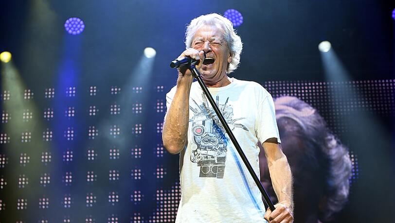 Sänger Ian Gillan beim Tollwood-Konzert. Sänger Ian Gillan beim Tollwood-Konzert.