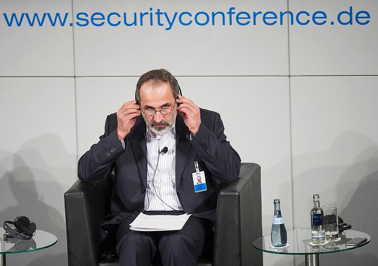Scheich Moaz al-Khatib, Präsident der nationalen syrischen Revolutions- und Oppositionskräfte.