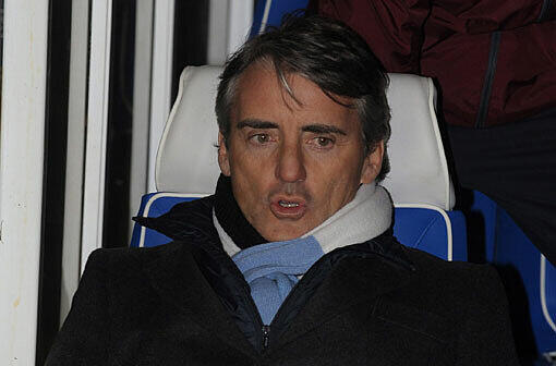Manchester City Manager Roberto Mancini
