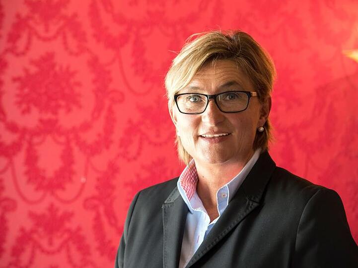 Die Präsidentin des Bayerischen Lehrer- und Lehrerinnenverbandes (BLLV), Simone Fleischmann. Foto: Peter Kneffel/Archivbild