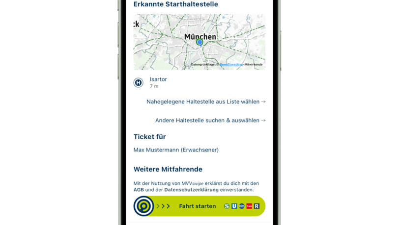 MVVswipe: Die neue Funktion in der MVV-App macht den Fahrkartenkauf zum Kinderspiel - und Tarifkenntnisse überflüssig. MVVswipe: Die neue Funktion in der MVV-App macht den Fahrkartenkauf zum Kinderspiel - und Tarifkenntnisse überflüssig.