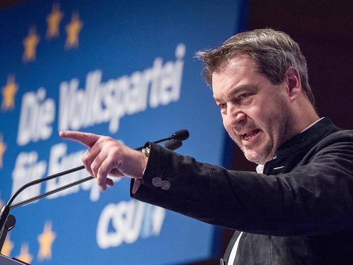 Unrasiert und ohne Krawatte: CSU-Chef Markus Söder beim politischen Aschermittwoch der CSU.