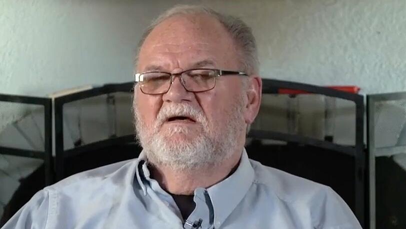 Thomas Markle w&auml;hrend eines TV-Interviews.