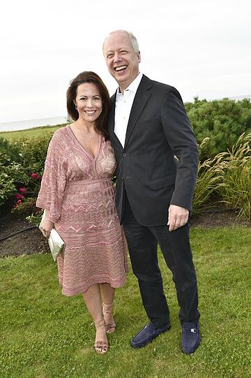 Daniela Boff und Tom Buhrow beim  Krebsessen des Ehepaars Baumann in Morsum auf Sylt