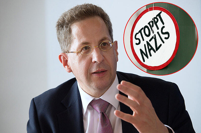 Verfassungsschutz-Präsident Hans-Georg Maaßen warnt vor rechtsextremer Hetze und insbesondere vor Rolle der Neonazi-Kleinstpartei "Der III. Weg".
