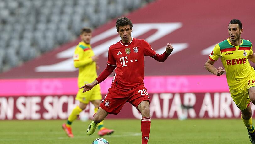 Ein Blick, ein Pass, der Müller! Bayerns Angreifer braucht nach überstandener Corona-Infektion keine Anlaufzeit.