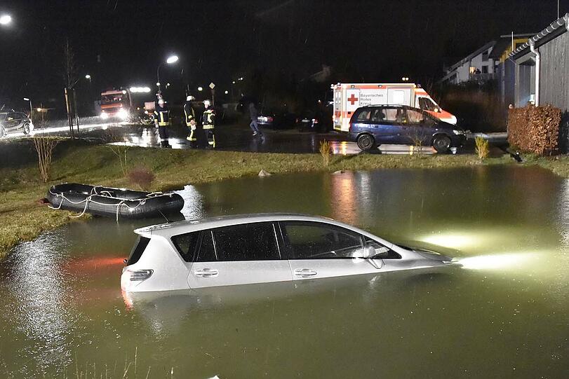 Die "Pfütze" war leider ein tieferer Weiher.