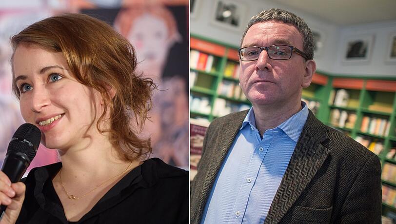 Margarete Stokowski (l.) liest nicht in der Buchhandlung Lehmkuhl bei Geschäftsführer Michael Lemling (r.).(Archivbild) Margarete Stokowski (l.) liest nicht in der Buchhandlung Lehmkuhl bei Geschäftsführer Michael Lemling (r.).(Archivbild)