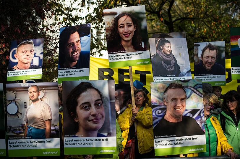 Sehen Sie hier Bilder vom Protest in Hamburg